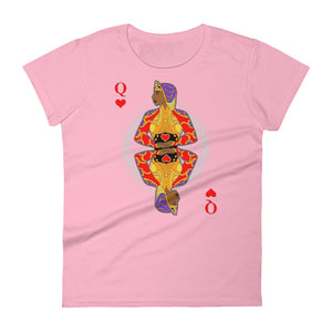 Queen of Hearts Women's Cut T-shirt